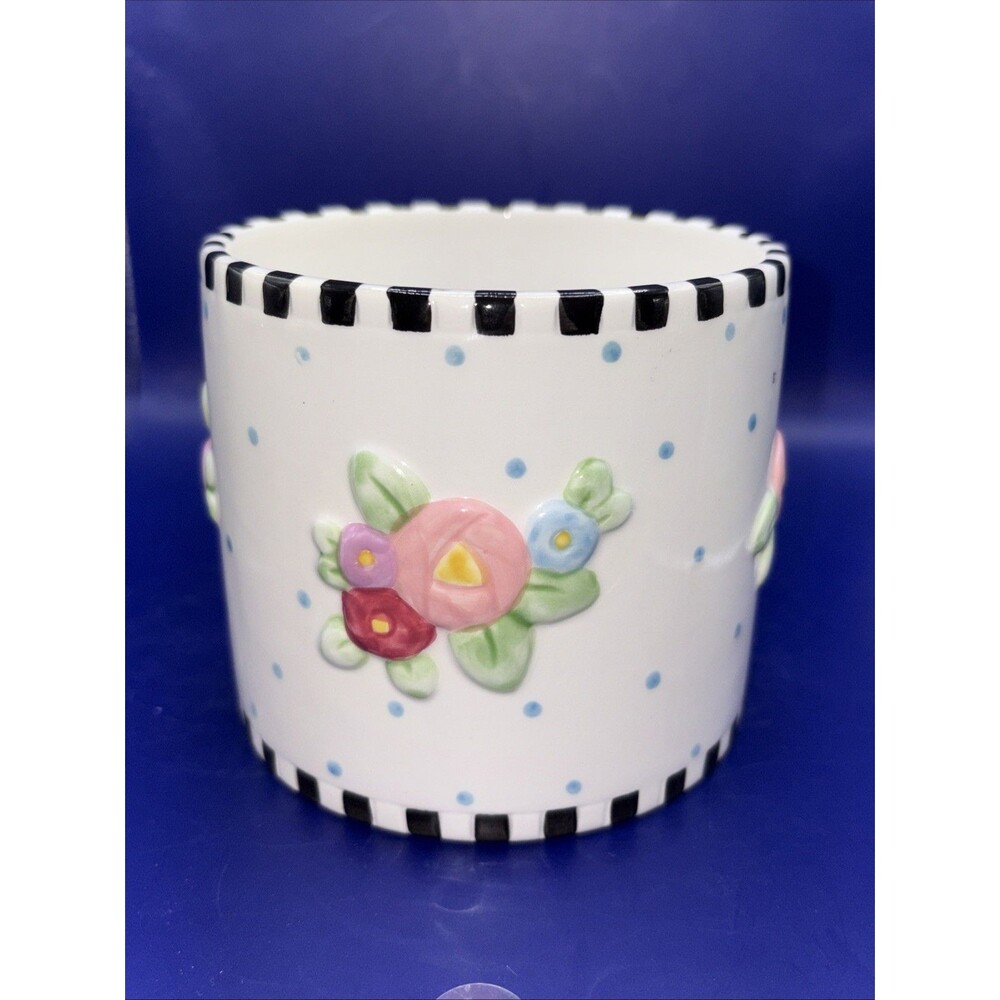 Vintage Mary Engelbreit 2000 ME Ink Ceramic Planter Flower Pot Michel & Co